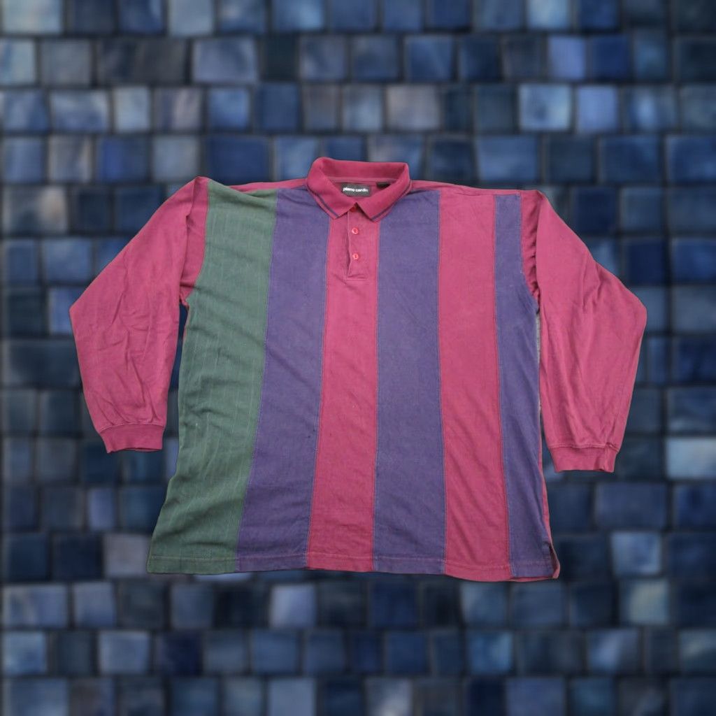 Pierre Cardin VINTAGE Pierre Cardin Striped Polo Shirt Mens XL Read Size US XL / EU 56 / 4 - 1 Thumbnail