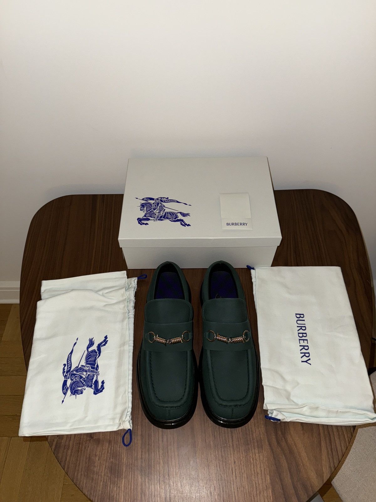 Burberry Burberry Loafers Calf Leather Size US 12 / EU 45 - 8 Thumbnail