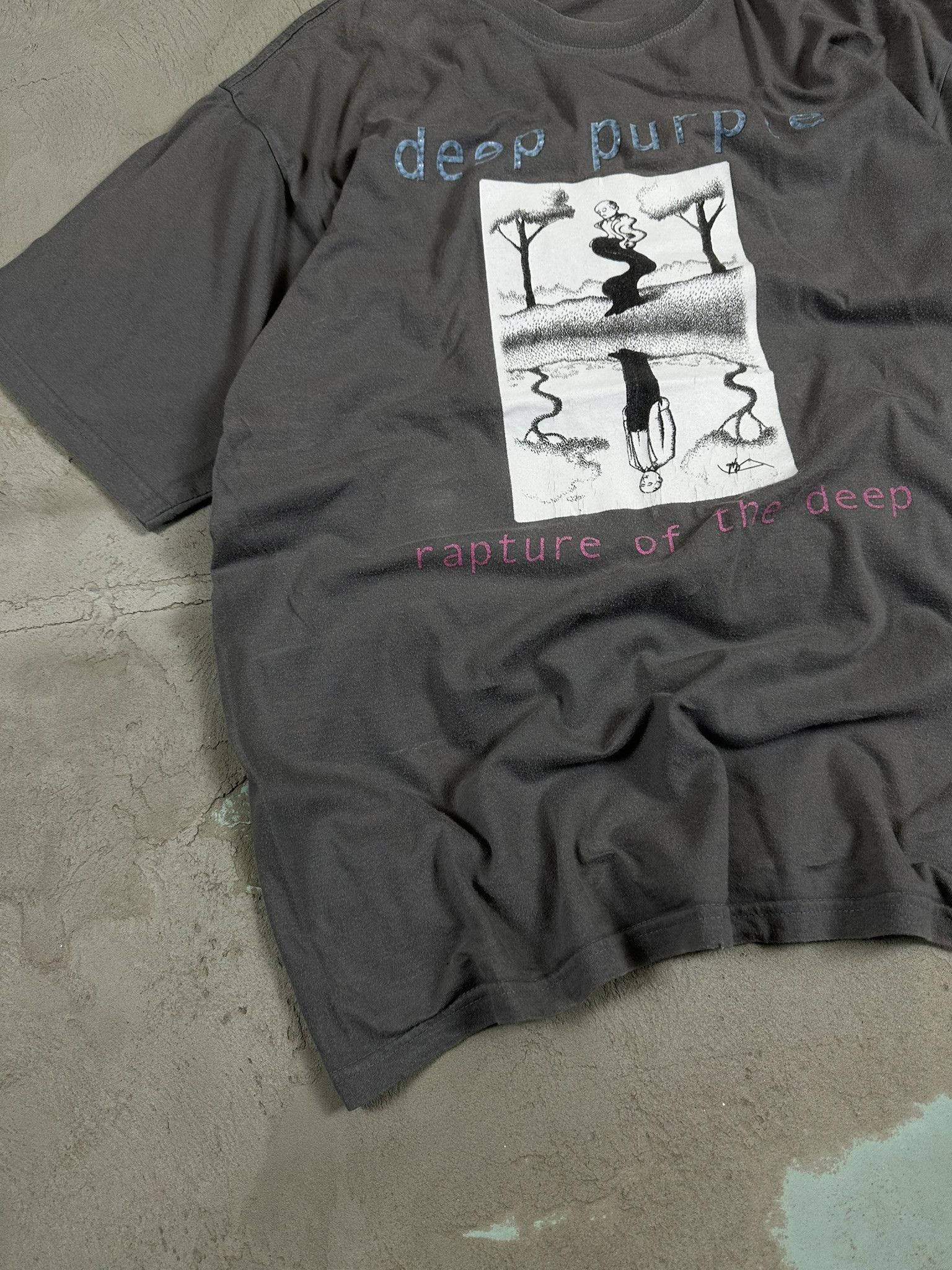 Band Tees 00s Vintage Deep Purple Reparture of The Deeop Tour T-shirt Size US XL / EU 56 / 4 - 5 Thumbnail