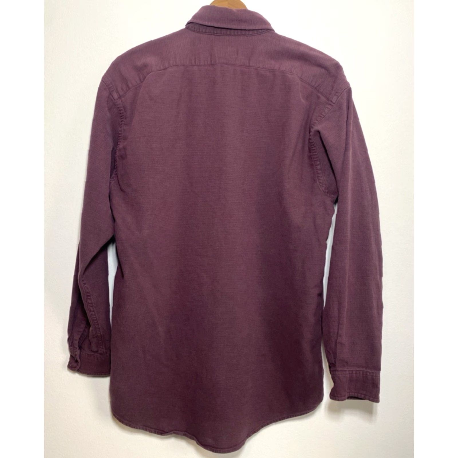 Patagonia VINTAGE Patagonia Men's Button-Up Shirt Burgundy 90s M Cotton Blend Flannel Pocketed Outdoor 90s Mens Size US M / EU 48-50 / 2 - 2 Thumbnail
