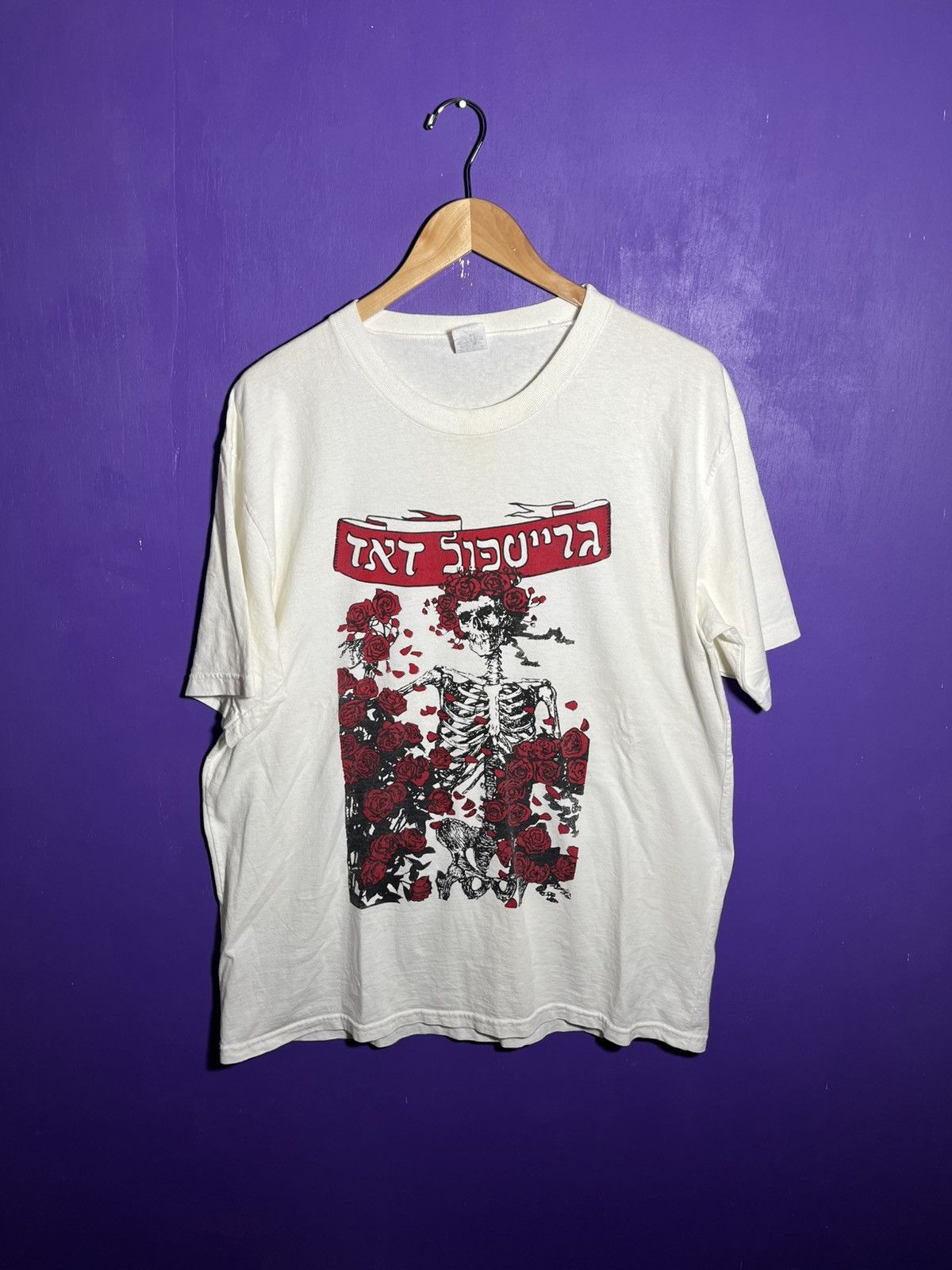 Band Tees × Grateful Dead × Vintage Vintage 90s Grateful Dead big Bertha Hebrew t-shirt Size US XL / EU 56 / 4 - 1 Thumbnail