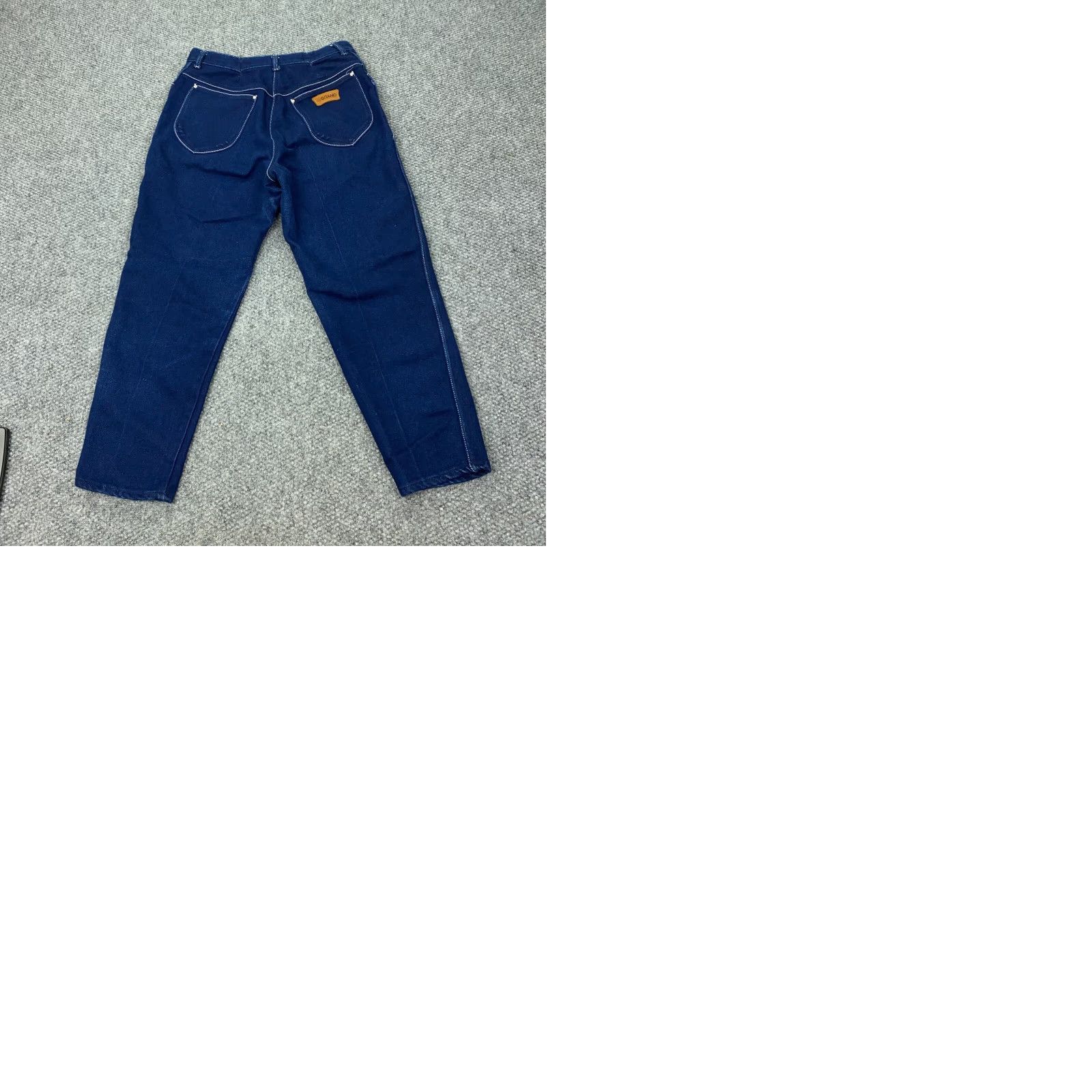 Vintage VINTAGE Gitano Jeans Womens 34 (31" Waist) Short Blue Tapered High-Rise Mom Denim Cotton Polyester Stretch Zip Size 31" - 10 Thumbnail