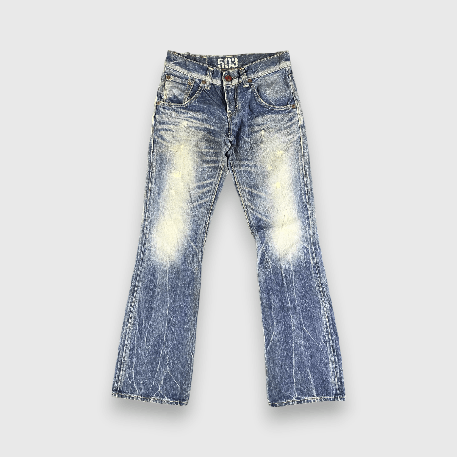 Edwin Vintage Blue Wash Edwin 503 Flare Jeans-J2907 Size US 30 / EU 46 - 1 Thumbnail
