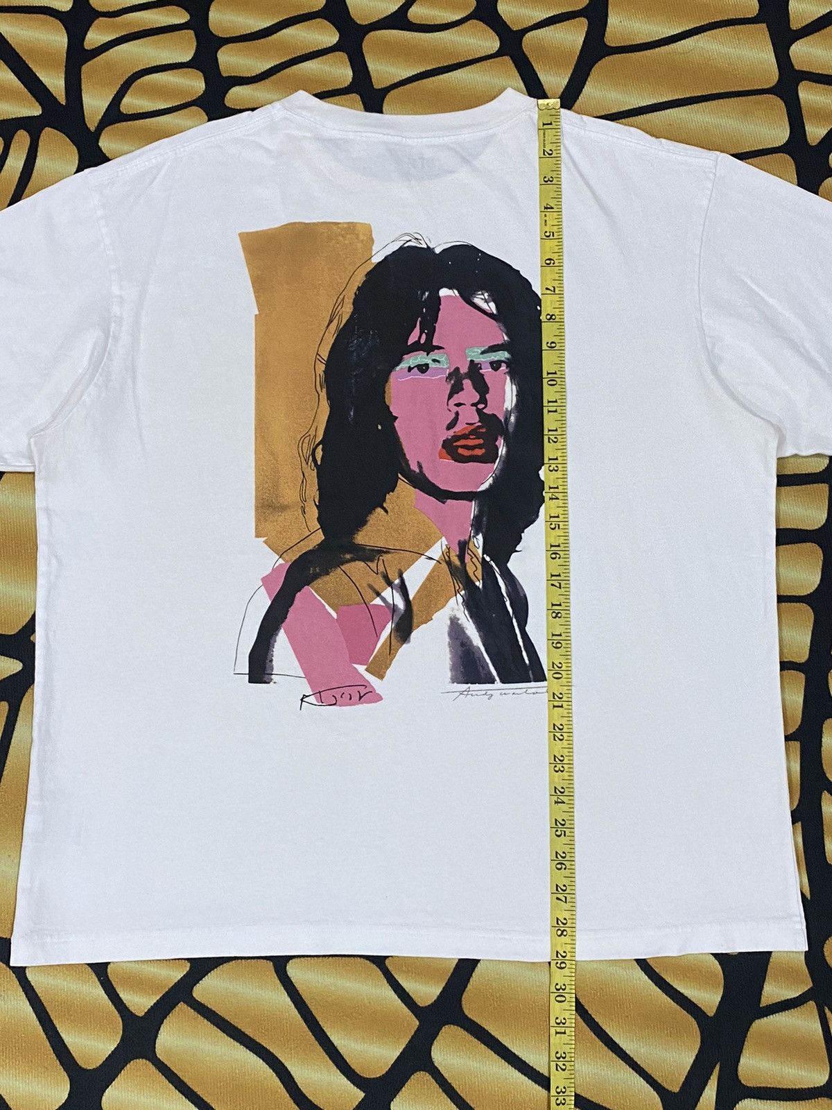 Andy Warhol × The Rolling Stones × Uniqlo RARE UNIQLO ANDY WARHOL MICK JAGGER WHITE TEE Size US XL / EU 56 / 4 - 13 Thumbnail