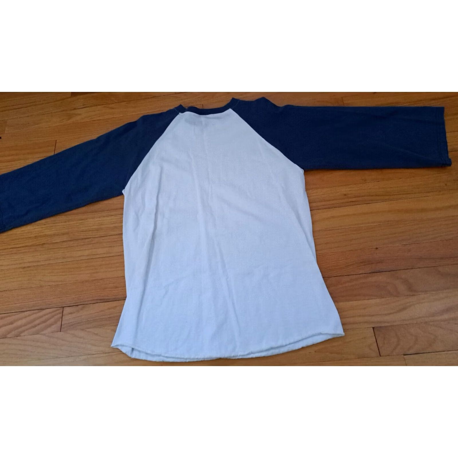 TEE JAYS VINTAGE Tee Jays Detroit Tigers Baseball Jersey USA made T-Shirt Large Crew Neck 3/4 Sleeve Unisex Adults Blue&White Cotton Jersey Size US L / EU 52-54 / 3 - 5 Thumbnail