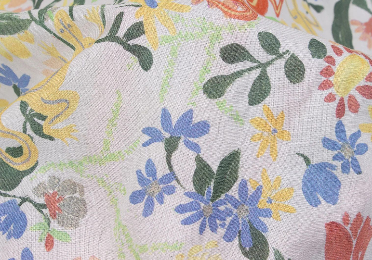 agnes b. Cotton Colorful Botanical Print Shirt Multi 40 Size US XXS / EU 40 - 10 Thumbnail