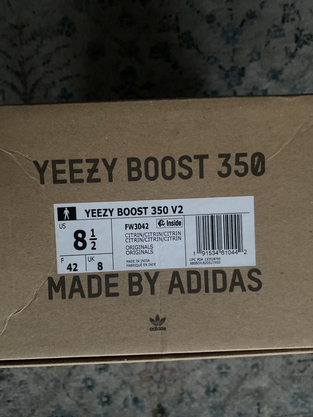 Adidas YEEZY BOOST 350 V2 CITRIN Size US 8.5 / EU 41-42 - 11 Thumbnail
