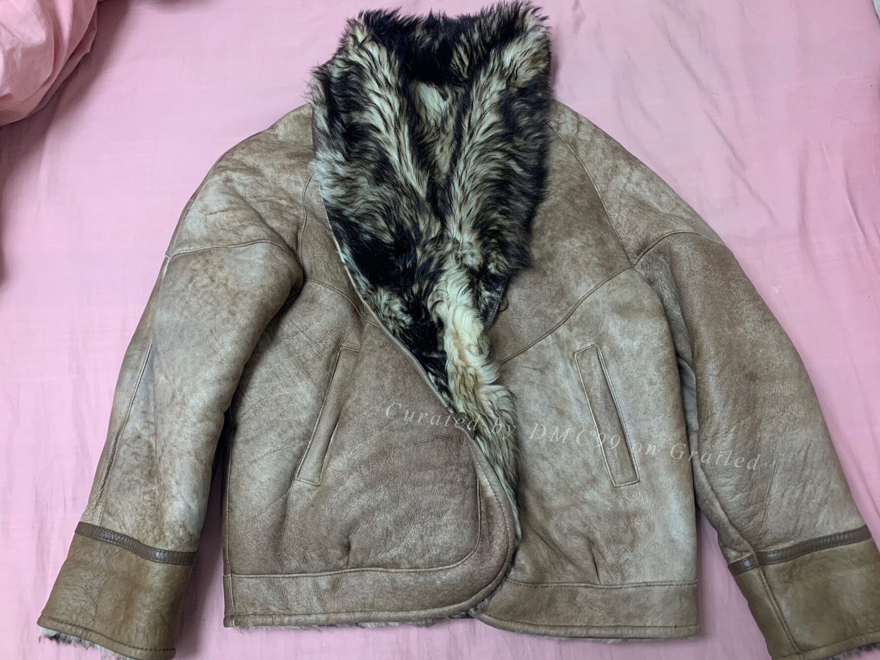 Vintage Warm Fur-Lined Leather Jacket Size M / US 6-8 / IT 42-44 - 1 Thumbnail