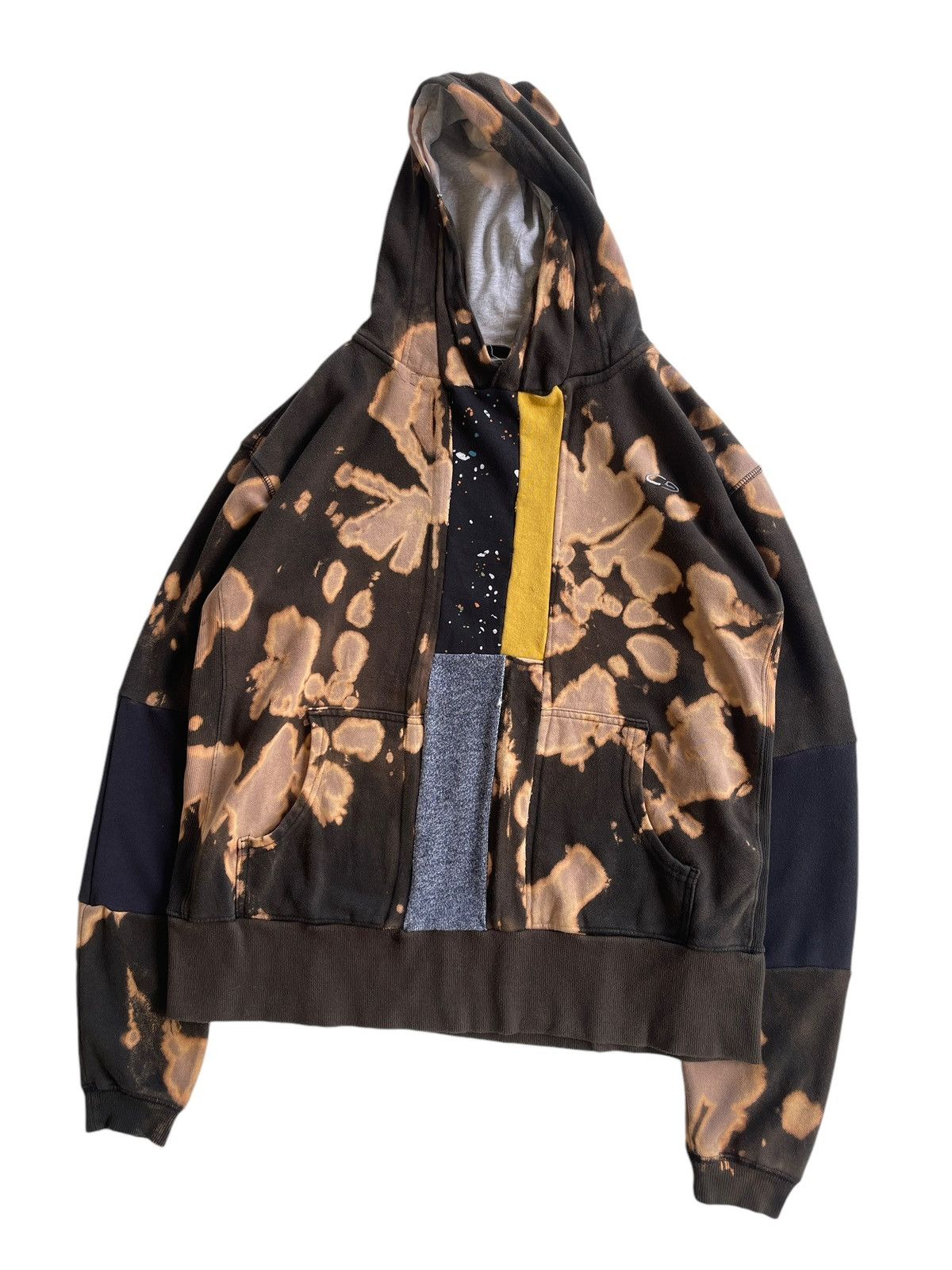Vintage Vintage Acid Wash Hybrid Hooded Sweater Size US XL / EU 56 / 4 - 3 Thumbnail