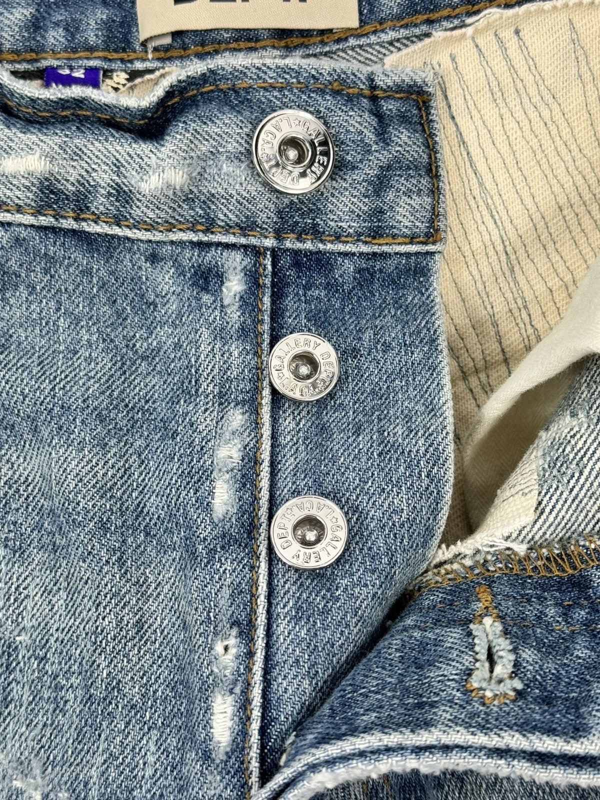 Gallery Dept. EXTRA 5001 LOGO PRINT DISTRESSED JEANS Size US 32 / EU 48 - 11 Thumbnail