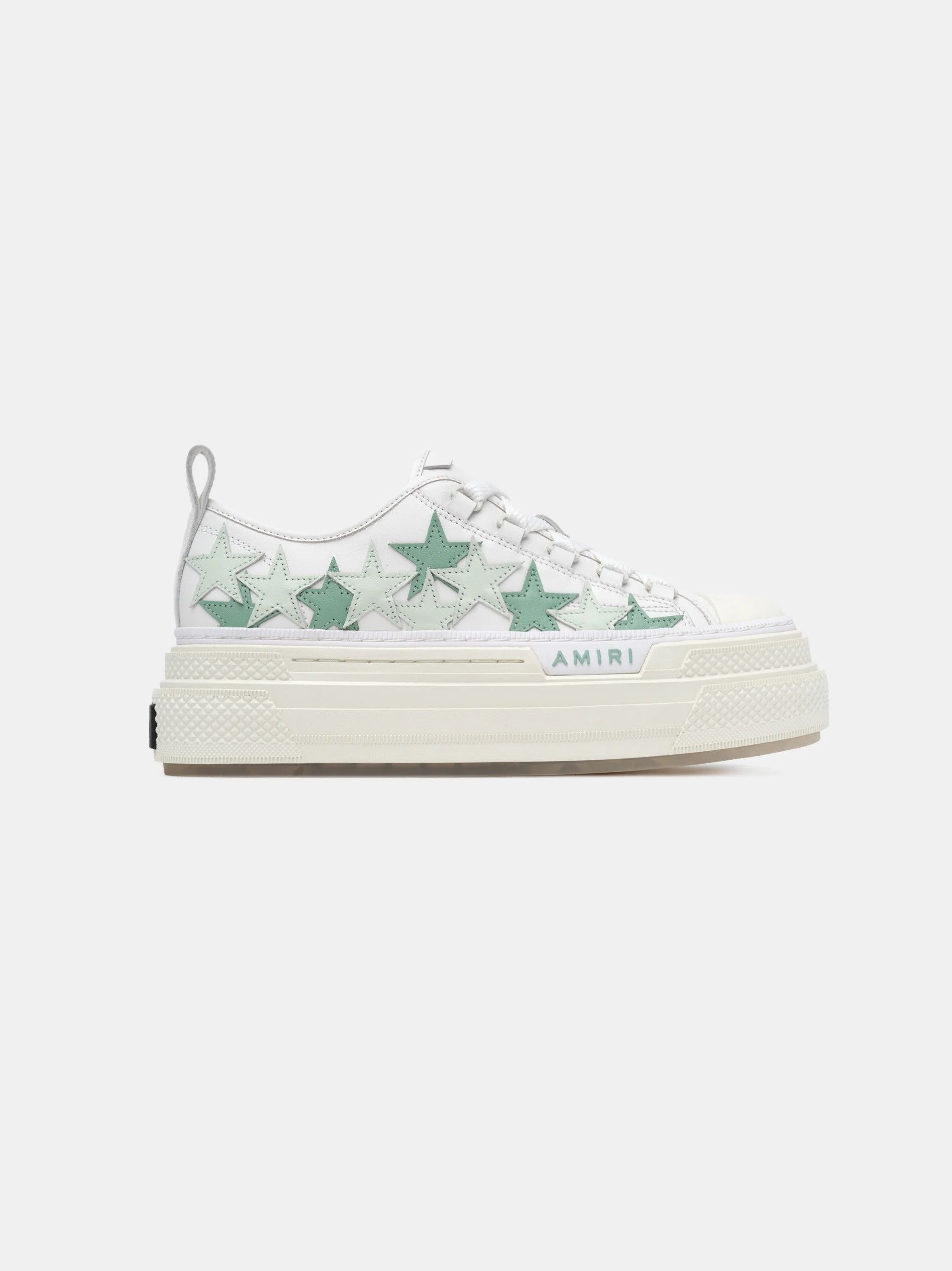 Amiri o1s1wg110925 Platform Stars Court Low-Top Sneakers in White Size US 9 / IT 39 - 1 Thumbnail