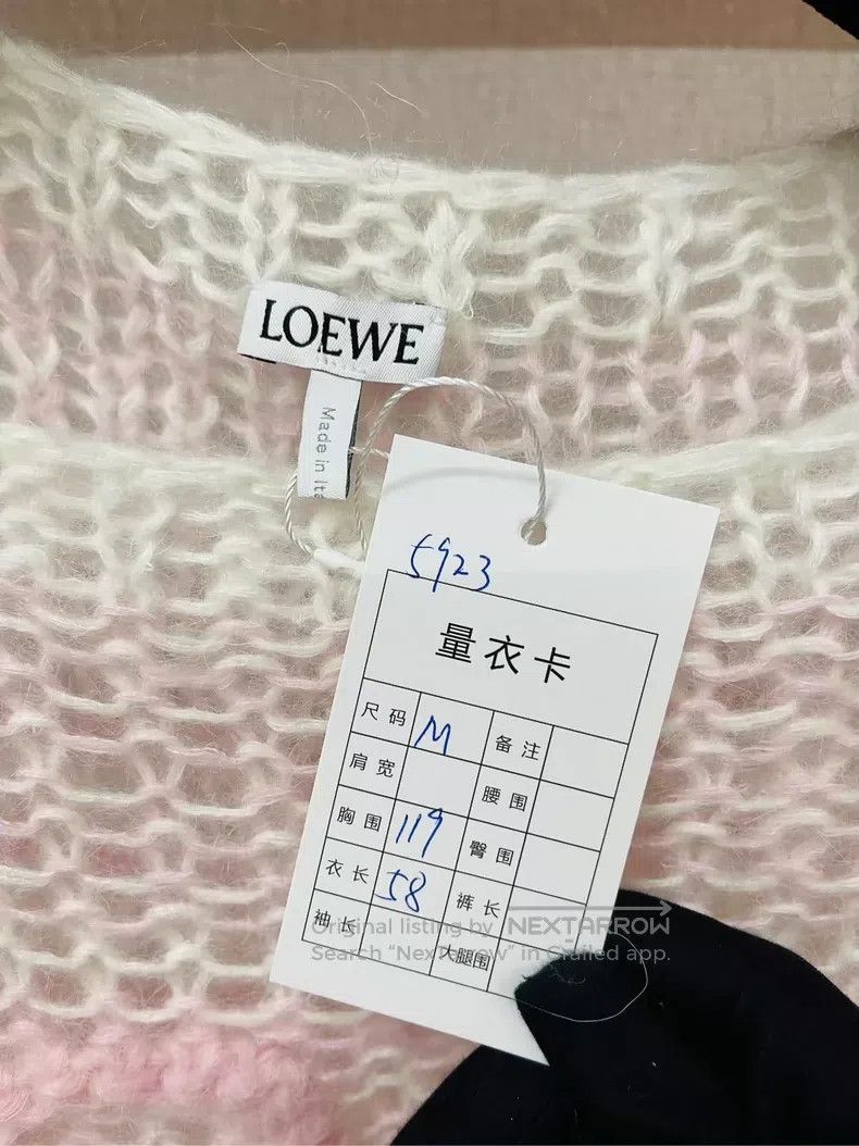 Loewe Loewe Pink Openwork Sweater Size M / US 6-8 / IT 42-44 - 3 Thumbnail