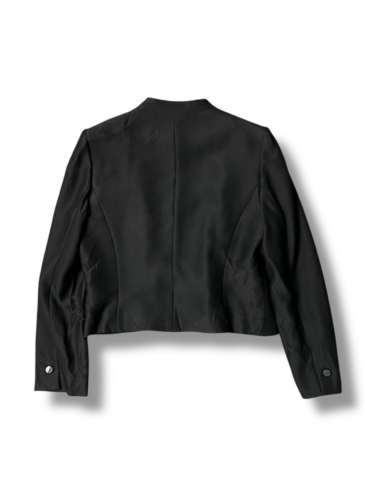 Designer × Givenchy × Vintage GIVENCHY Collarless Crop Outerwear Coat (91) Size US XXS / EU 40 - 6 Thumbnail