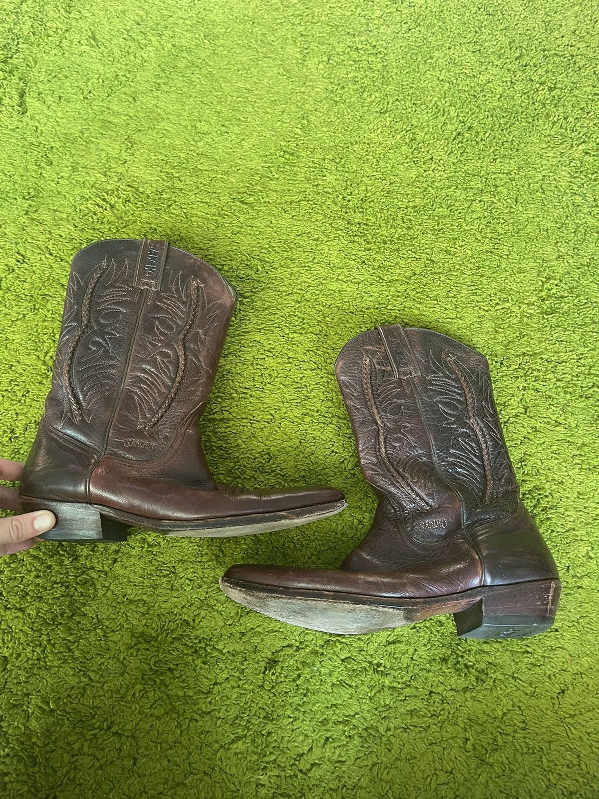 Sancho Boots Sancho western cowboy style real leather embroidered boots Size US 10 / EU 43 - 1 Thumbnail
