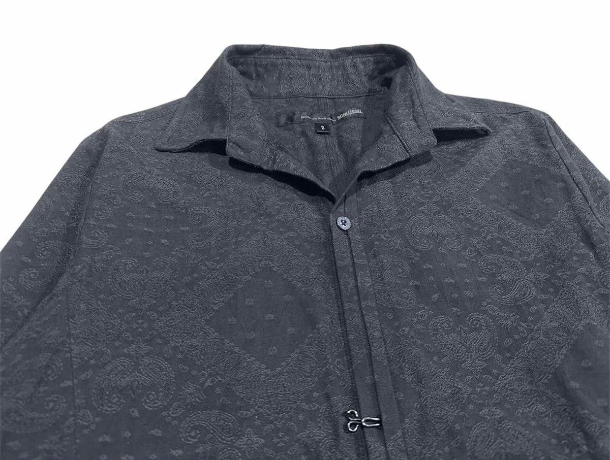 If Six Was Nine × Japanese Brand × Tornado Mart 🔥Sick Y2K Schlussel Shirt Paisley Embossed Size US M / EU 48-50 / 2 - 1 Thumbnail