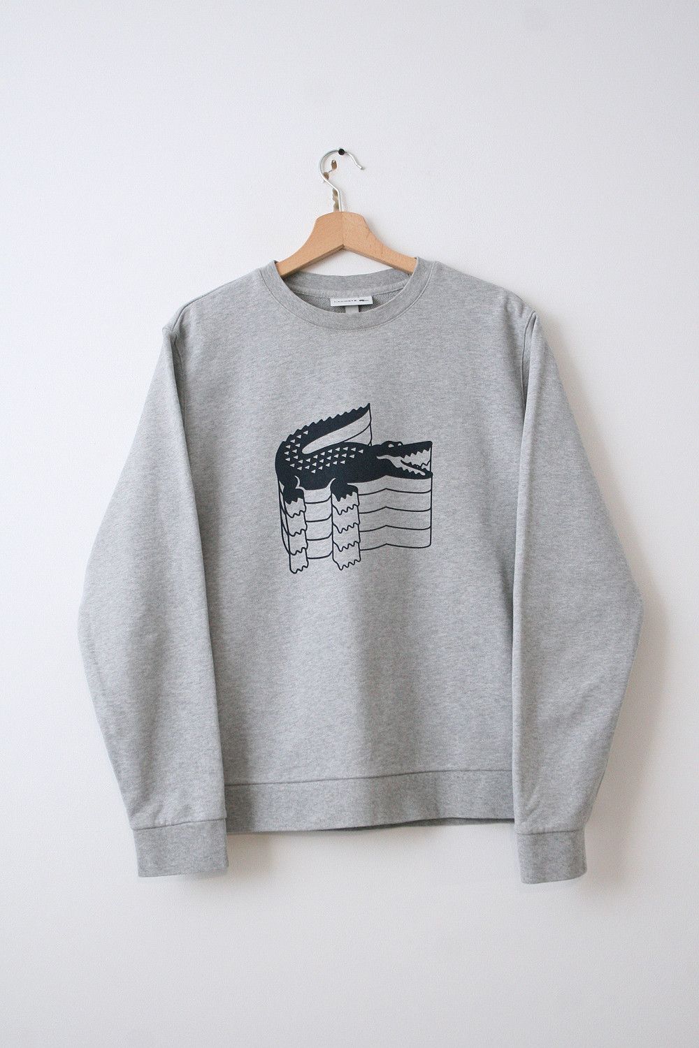 Lacoste Lacoste Logo Classic Crewneck Gray Sweatshirt 4 M Size US M / EU 48-50 / 2 - 1 Thumbnail