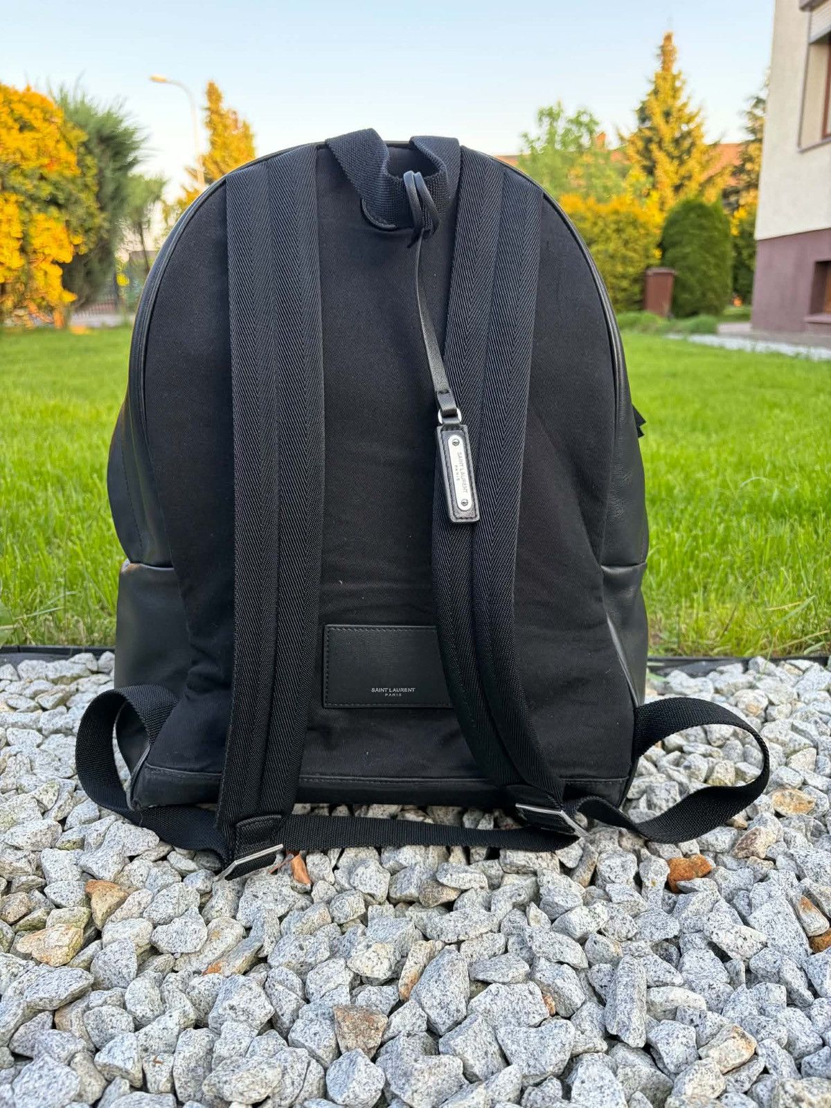 Saint Laurent Paris Saint Laurent Paris Leather Backpack Size ONE SIZE - 2 Thumbnail