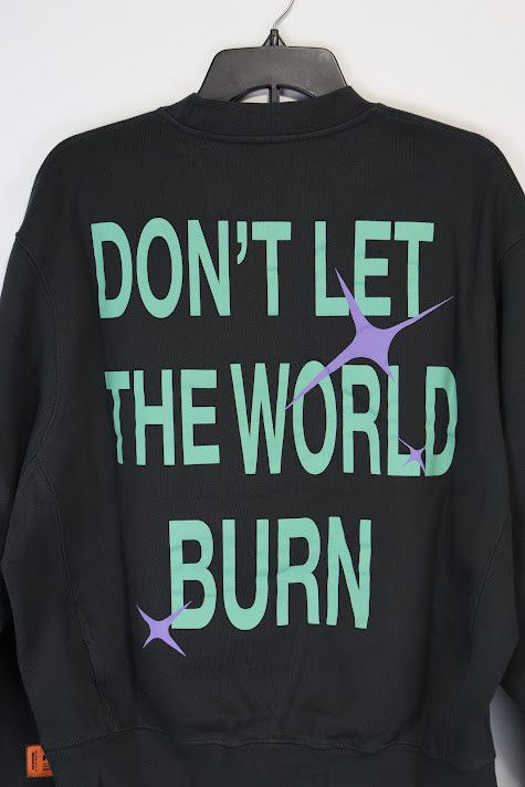 Heron Preston o1rshd1 HP Burn Crewneck in Black Size US M / EU 48-50 / 2 - 10 Thumbnail