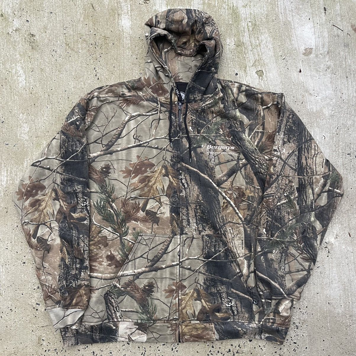 Realtree Vintage 90s BERGEYS REALTREE Waflle Lined Full Zip Hoodie Size US XXL / EU 58 / 5 - 1 Thumbnail