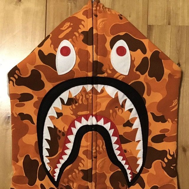 Bape × Nigo BAPE Fire camo shark full zip hoodie a bathing ape NIGO Size US L / EU 52-54 / 3 - 3 Thumbnail