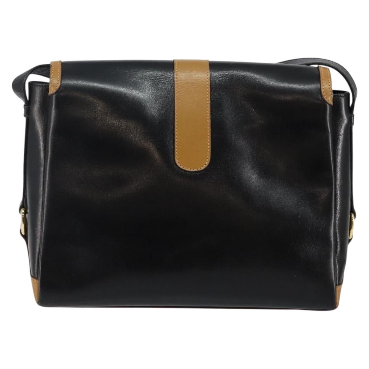 Celine CELINE Shoulder Bag Leather Black Gold Size ONE SIZE - 3 Thumbnail