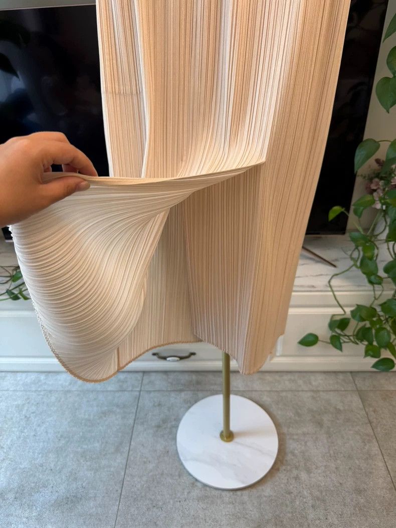 Other Issey Miyake size:5 Beige pleated skirt Size 31" - 3 Thumbnail