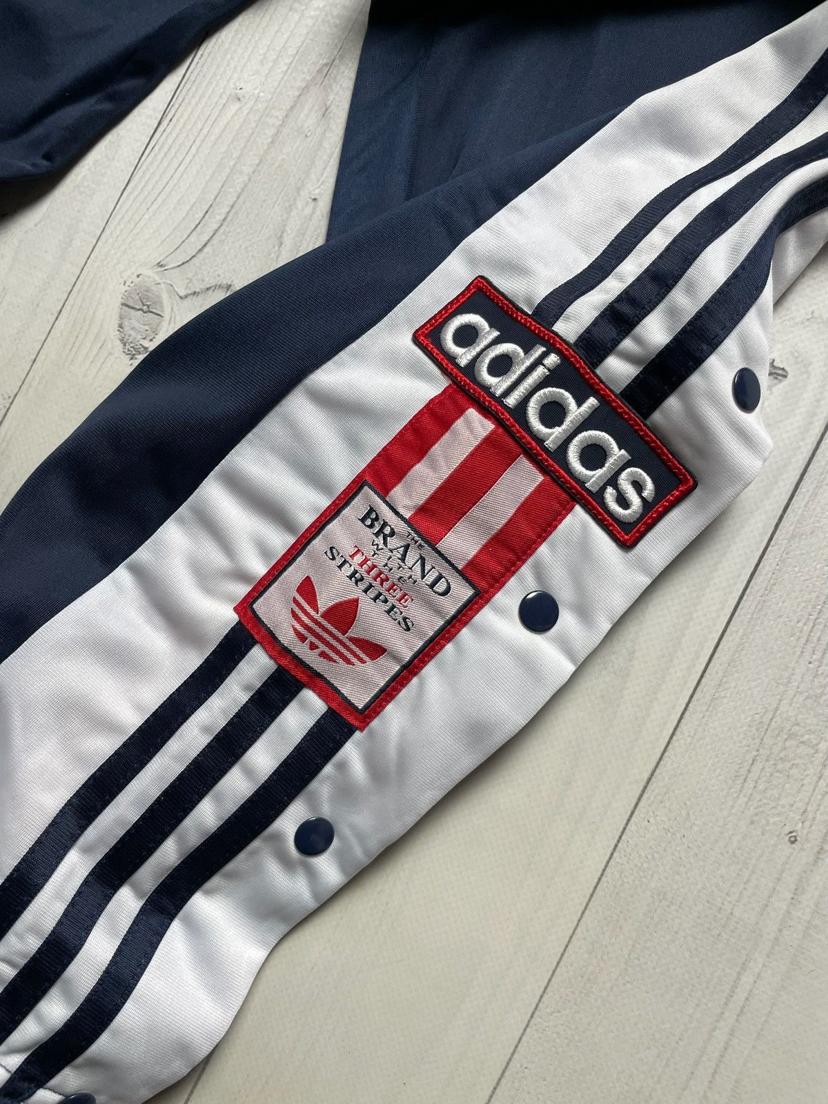 Adidas Vintage Adibreak pants rare navy size S/M Size US 32 / EU 48 - 2 Thumbnail
