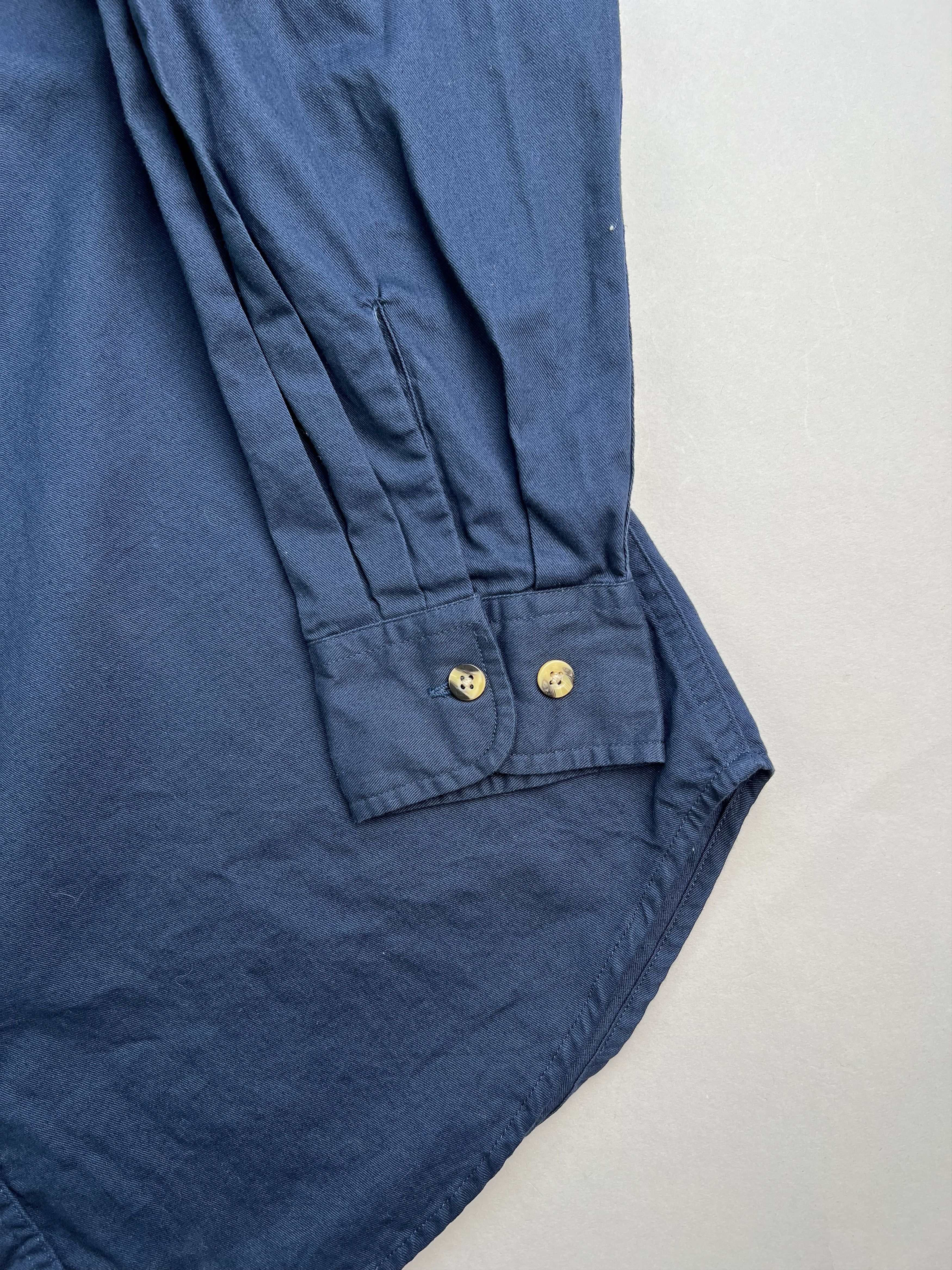 Vintage Vintage Atlanta West Carpets Work Shirt Navy Blue Large Size US L / EU 52-54 / 3 - 3 Thumbnail