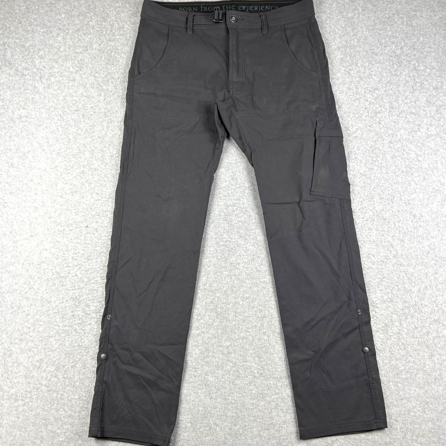 Prana Prana Stretch Zion II Hiking Pants - Mens Gray Cargo Size US 32 / EU 48 - 2 Thumbnail