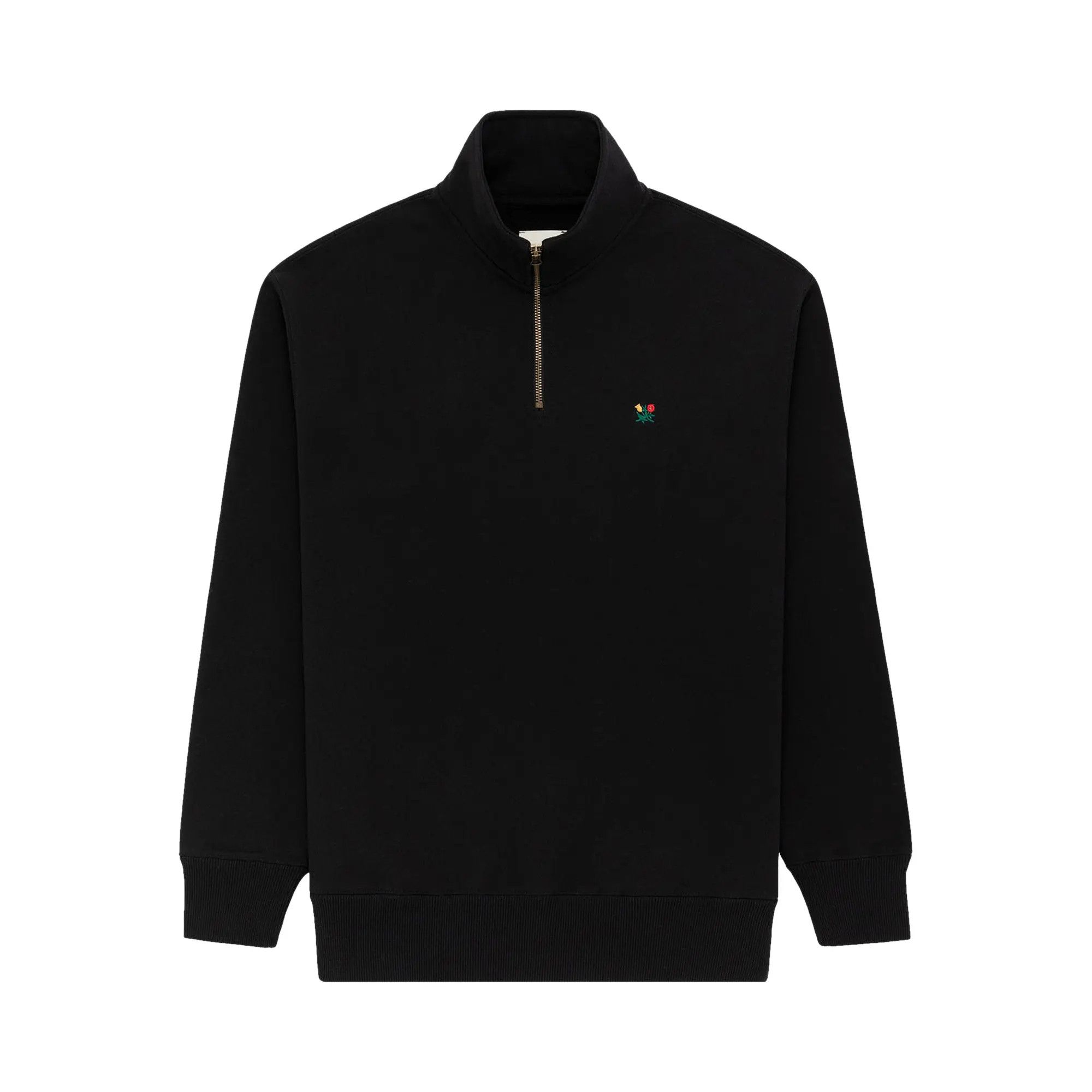 Aime Leon Dore o1mle0925 Crest Quarter Zip Pullover Sweatshirt in Black Size US S / EU 44-46 / 1 - 1 Preview