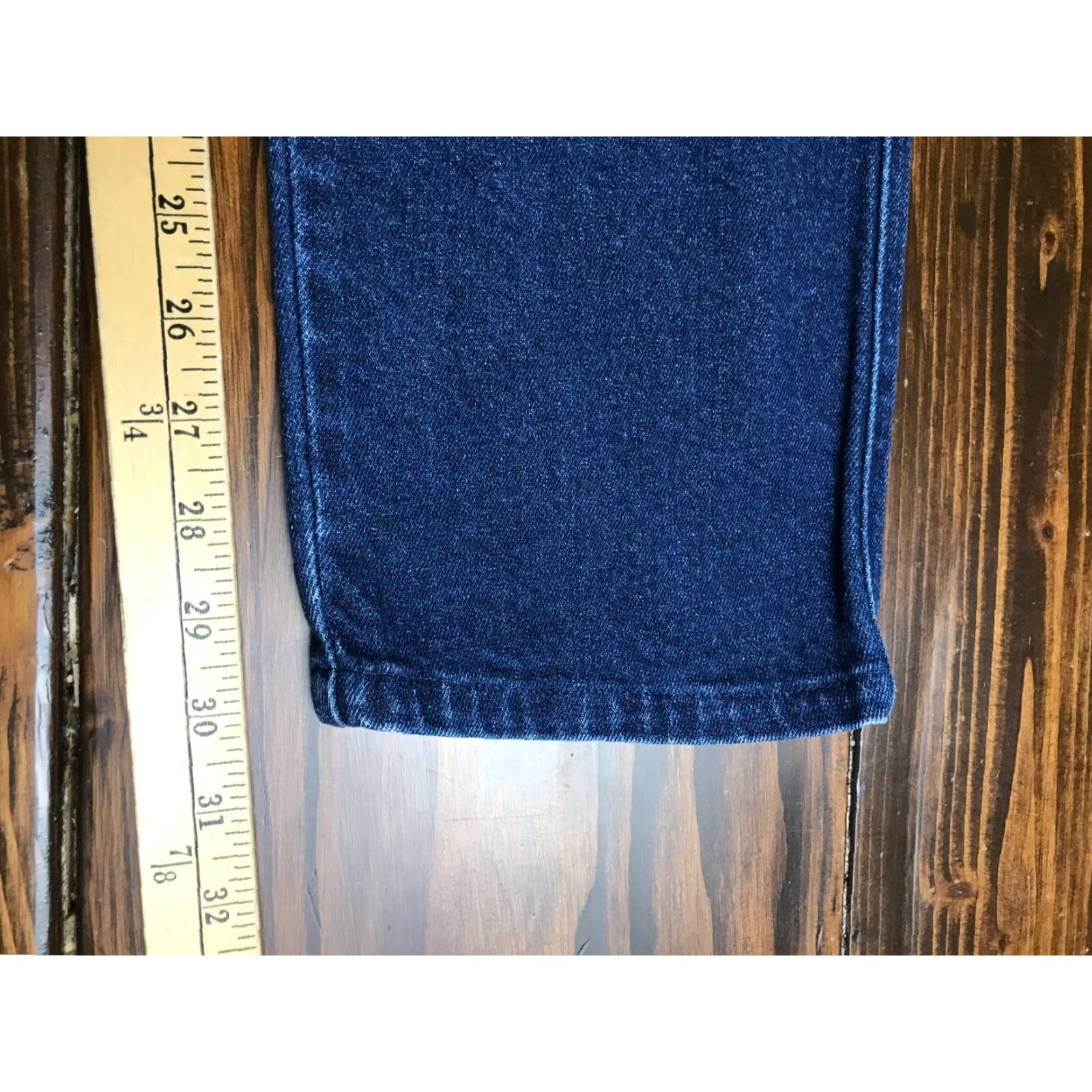 Lee Lee Jeans Women's 10L Blue Denim Long Pockets Dark Wash Jeans Regular Inseam 30in Size 32" / US 10 / IT 46 - 5 Thumbnail