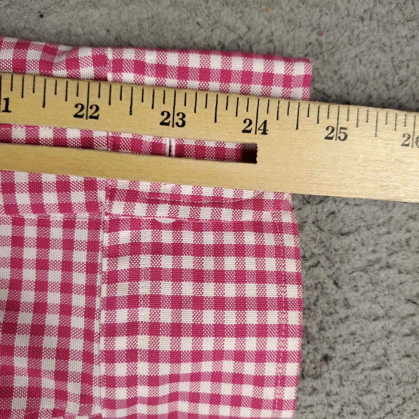 Brooks Brothers Brooks Brothers Shirt Mens 16.5 Pink Check Dress Button Up Long Sleeve Cotton Size 42R - 6 Thumbnail
