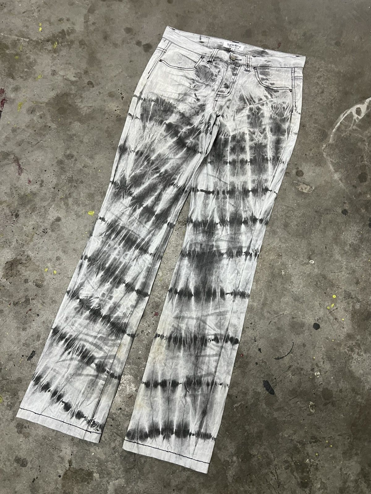 Designer × Japanese Brand × Vintage LOW BOX ACID WASH PANT Size US 30 / EU 46 - 5 Thumbnail