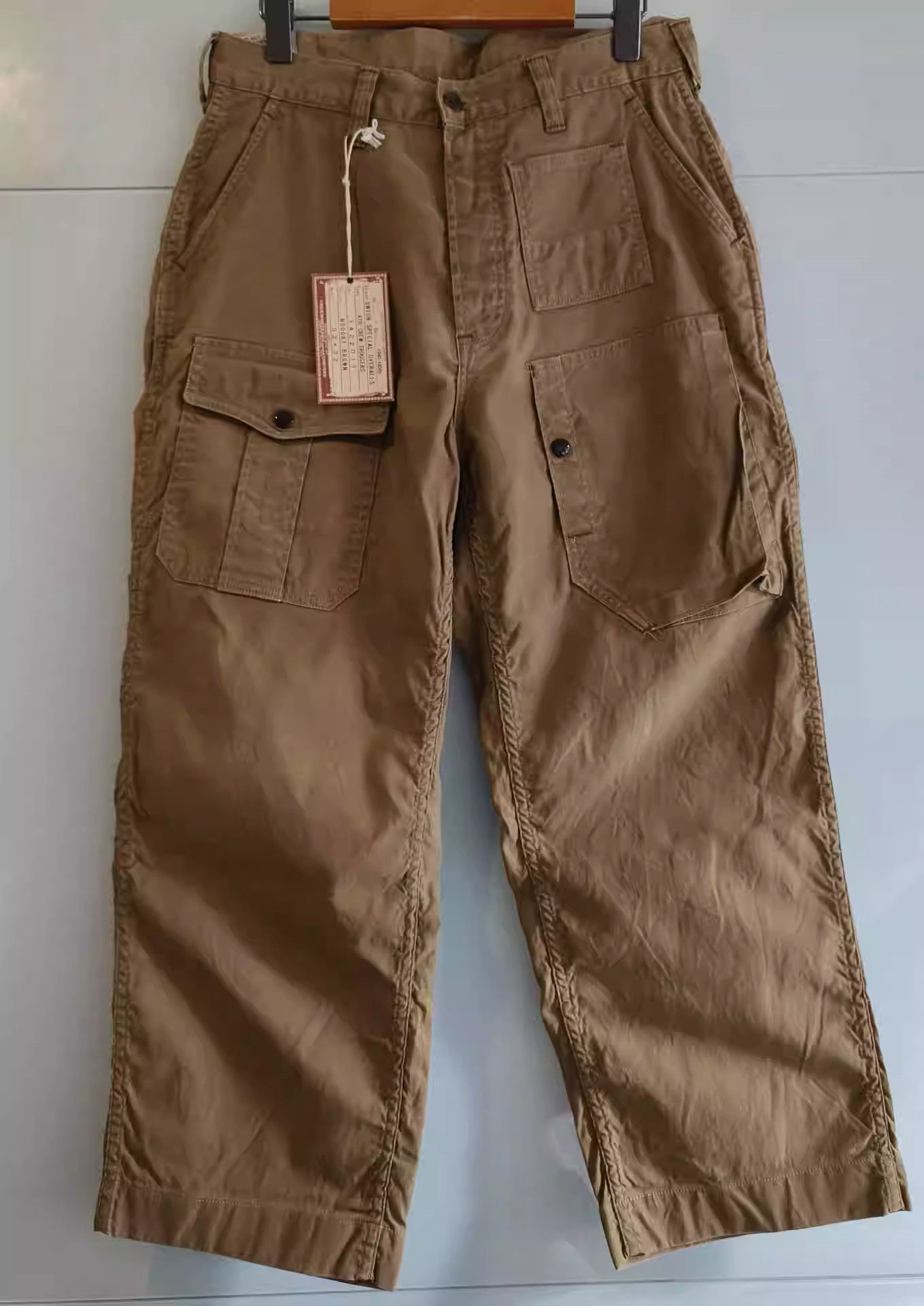image of Freewheelers Nougat Brown 2014 Out Of Print Work Pants, Men's (Size 32)