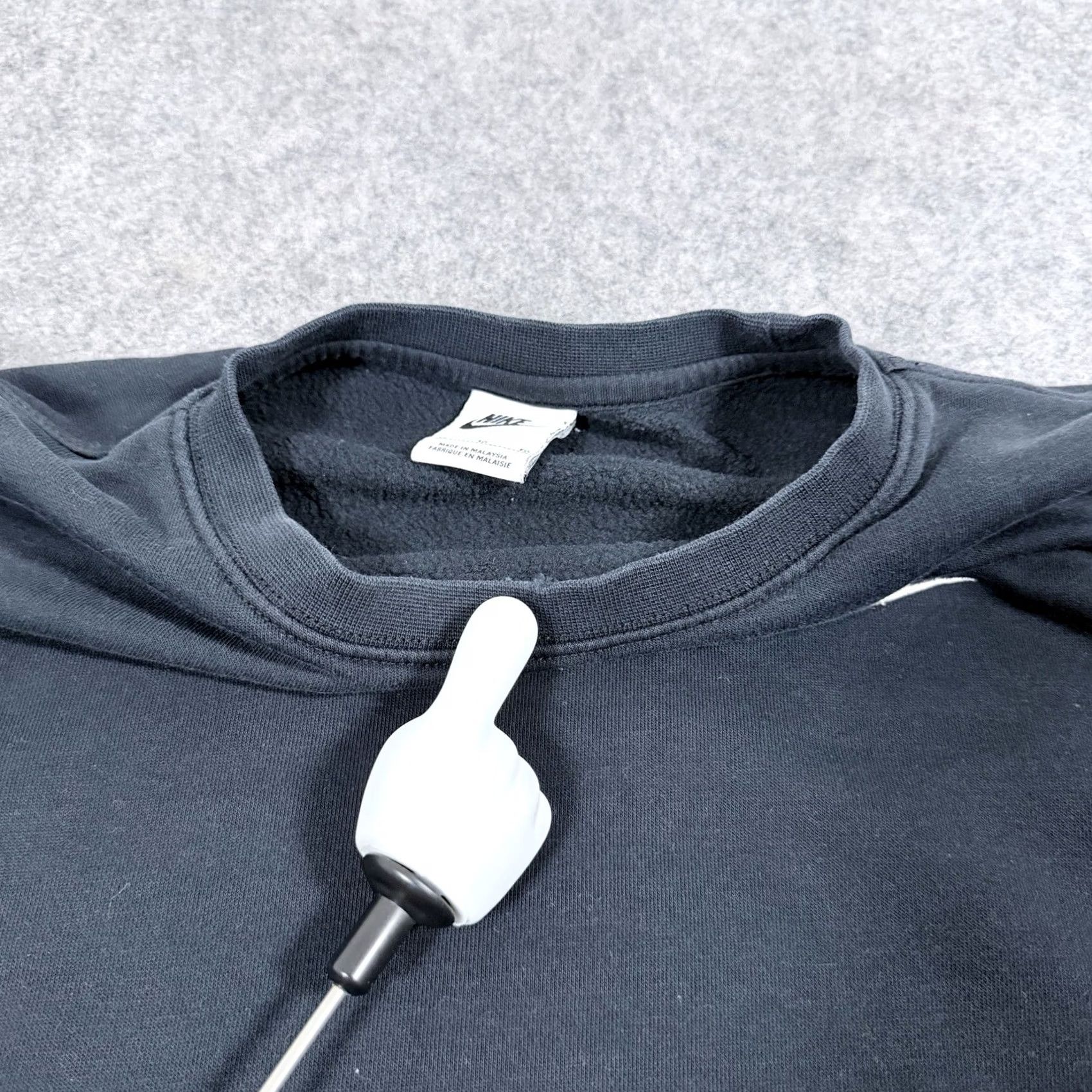 Nike Nike Vtg Embroidered Swoosh Long Sleeve Pullover Sweatshirt Mens XL Black Size US XL / EU 56 / 4 - 6 Thumbnail