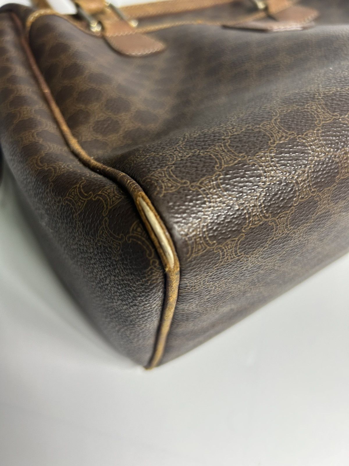 Celine Celine Brown Macadam Handbag Size ONE SIZE - 4 Thumbnail
