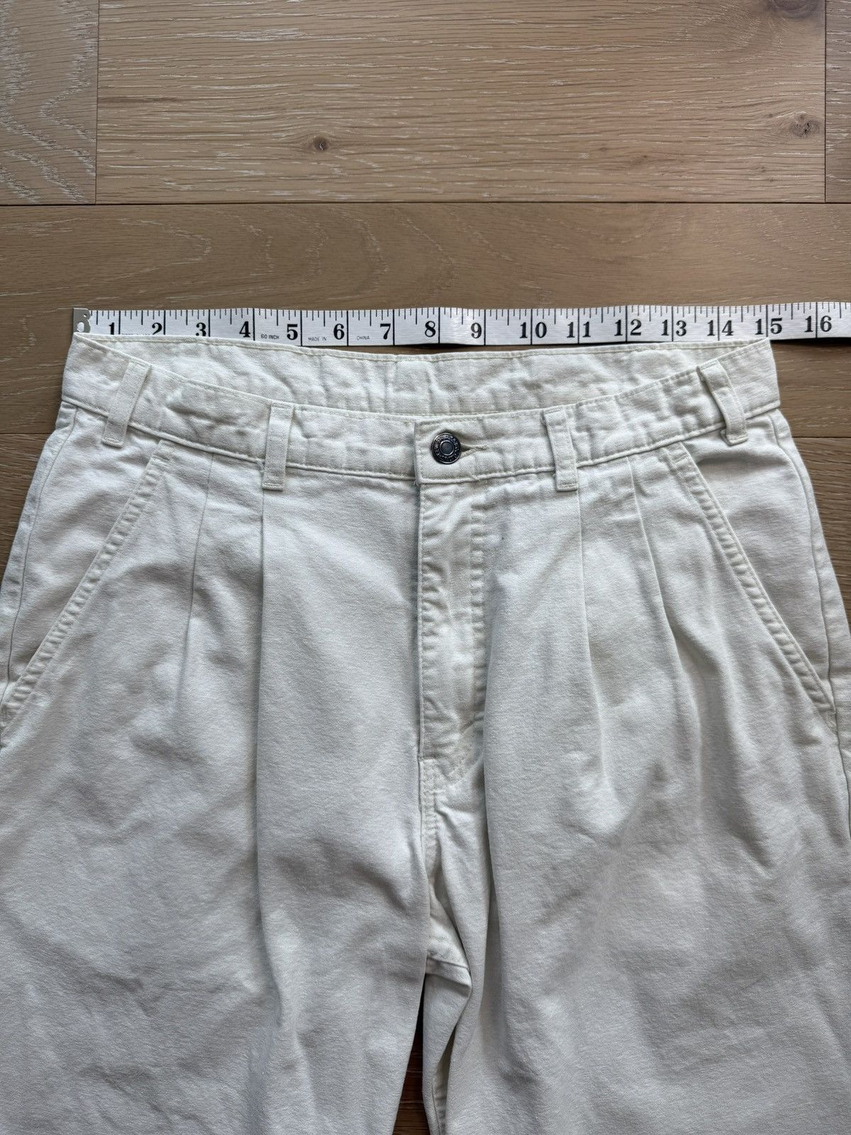 Levi's Vintage 80s White Pleated Levi’s 501 Pants Size 31" - 13 Thumbnail