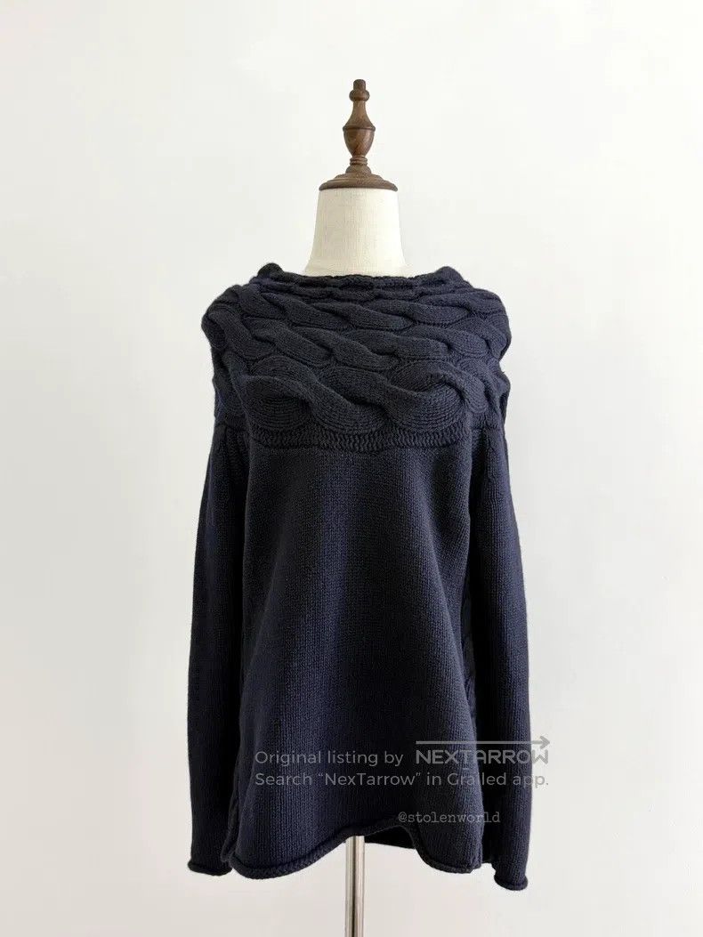 Comme des Garcons Comme des Garcons one-size-fits-all Herringbone Knit Wool T Size XS / US 0-2 / IT 36-38 - 1 Thumbnail