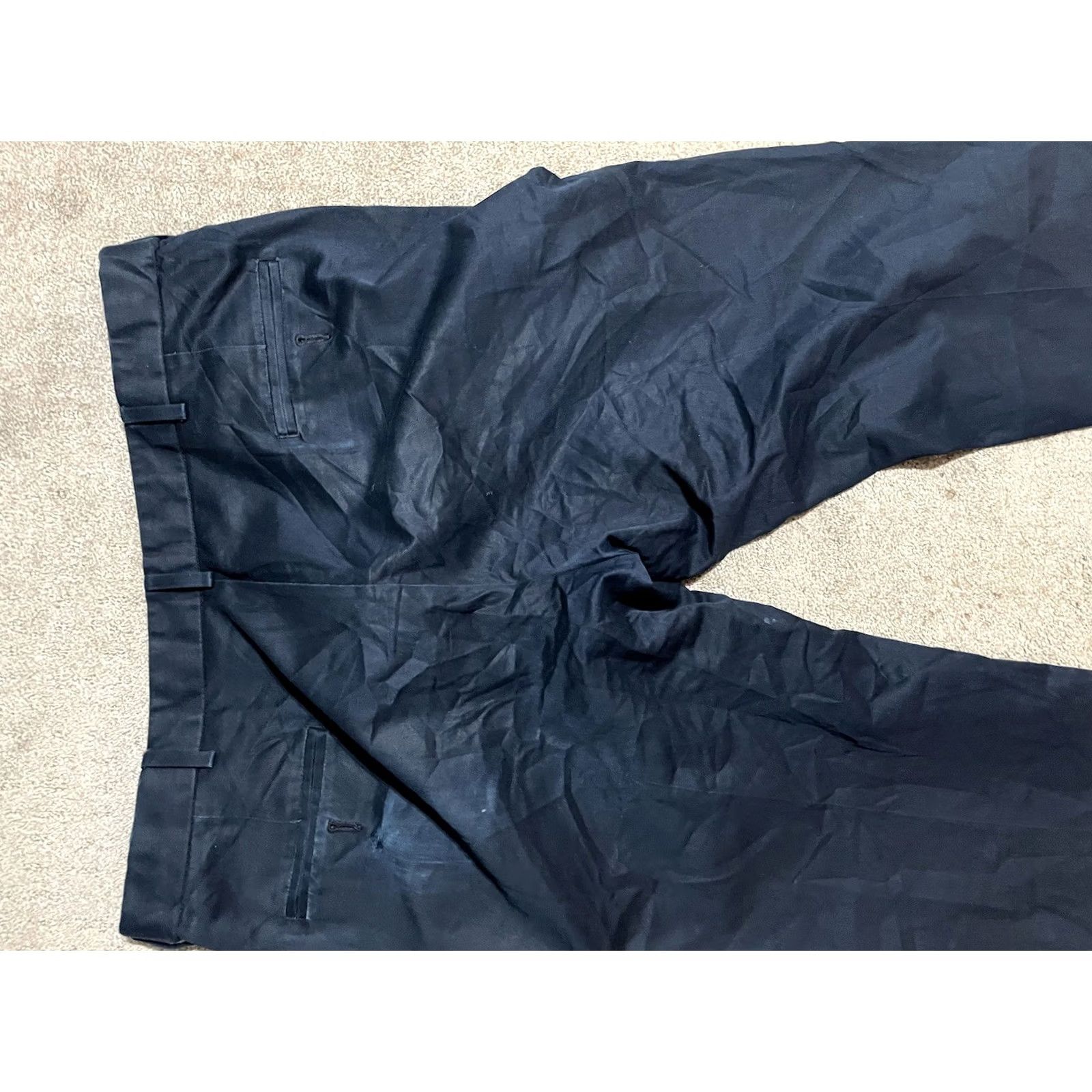 Haggar Haggar Mens Dress Pants 40x30 Blue Flat Front Work To Weekend Size US 40 / EU 56 - 4 Thumbnail