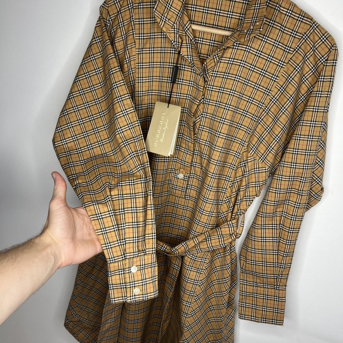 Burberry BURBERRY Nova Check Shirt Dress BRAND NEW Size S / US 4 / IT 40 - 9 Thumbnail