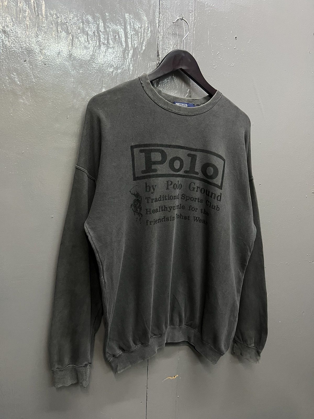 Polo Ralph Lauren Vintage Polo by Polo Ground Crewneck Sweatshirt Size US XL / EU 56 / 4 - 2 Thumbnail