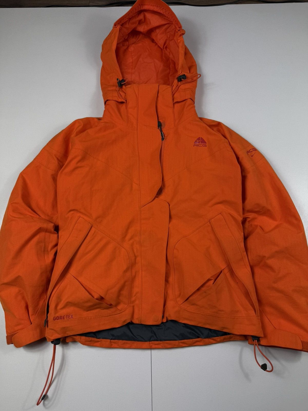 Nike ACG Nike ACG Gore-Tex Hooded Jacket Orange Vintage Size US S / EU 44-46 / 1 - 2 Thumbnail