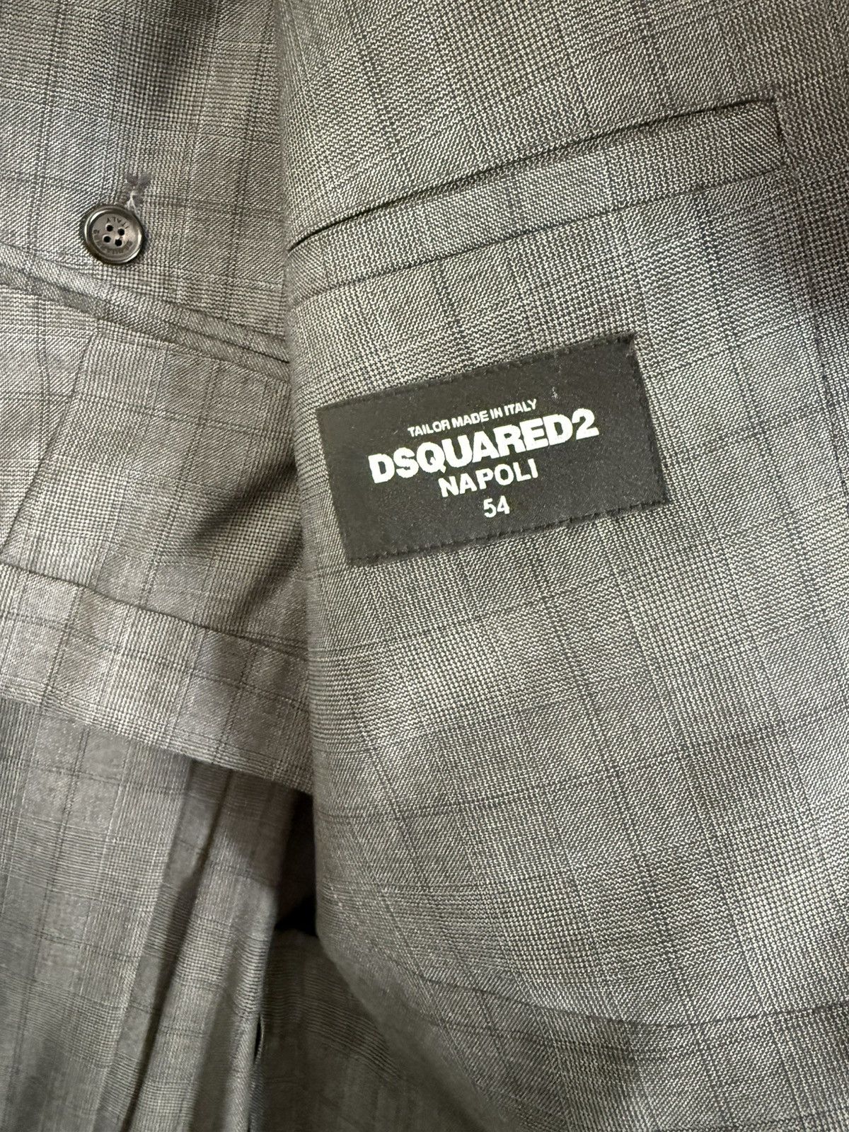 Dsquared2 Dsquared2 Napoli fit plaid check double breasted suit 54 Size 44R - 6 Thumbnail