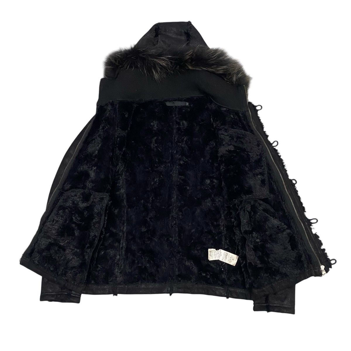 GOSTAR DE FUGA Fuga Waxed Faux Fur Suede Cotton Hoodie Jacket Size M / US 6-8 / IT 42-44 - 5 Thumbnail