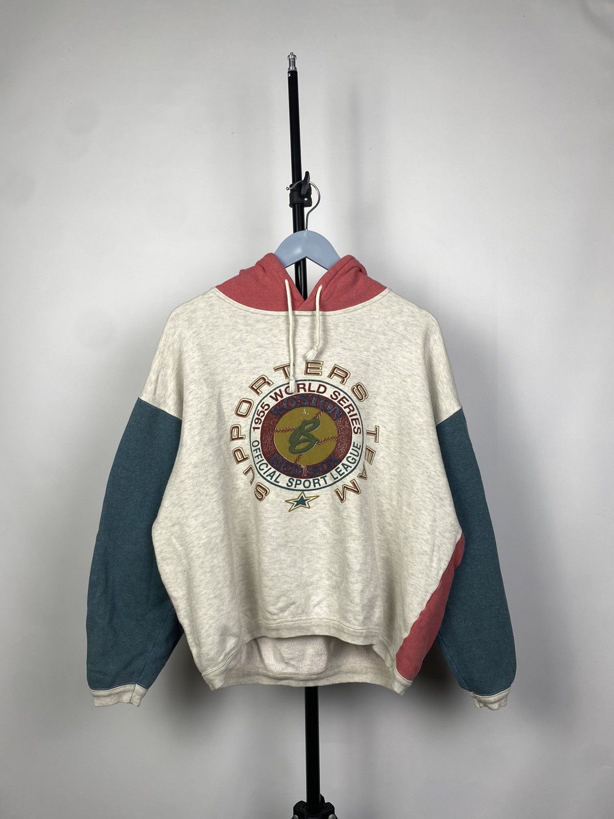 MLB × Vintage Vintage 80s World Series Boston Red Sox Crop Hoodie Size US S / EU 44-46 / 1 - 1 Thumbnail