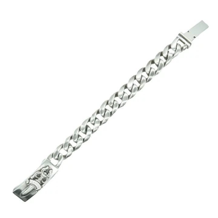 Chrome Hearts 13LINK Chrome Hearts Dagger CLASSIC Link ID Bracelet Silver Size ONE SIZE - 7 Thumbnail