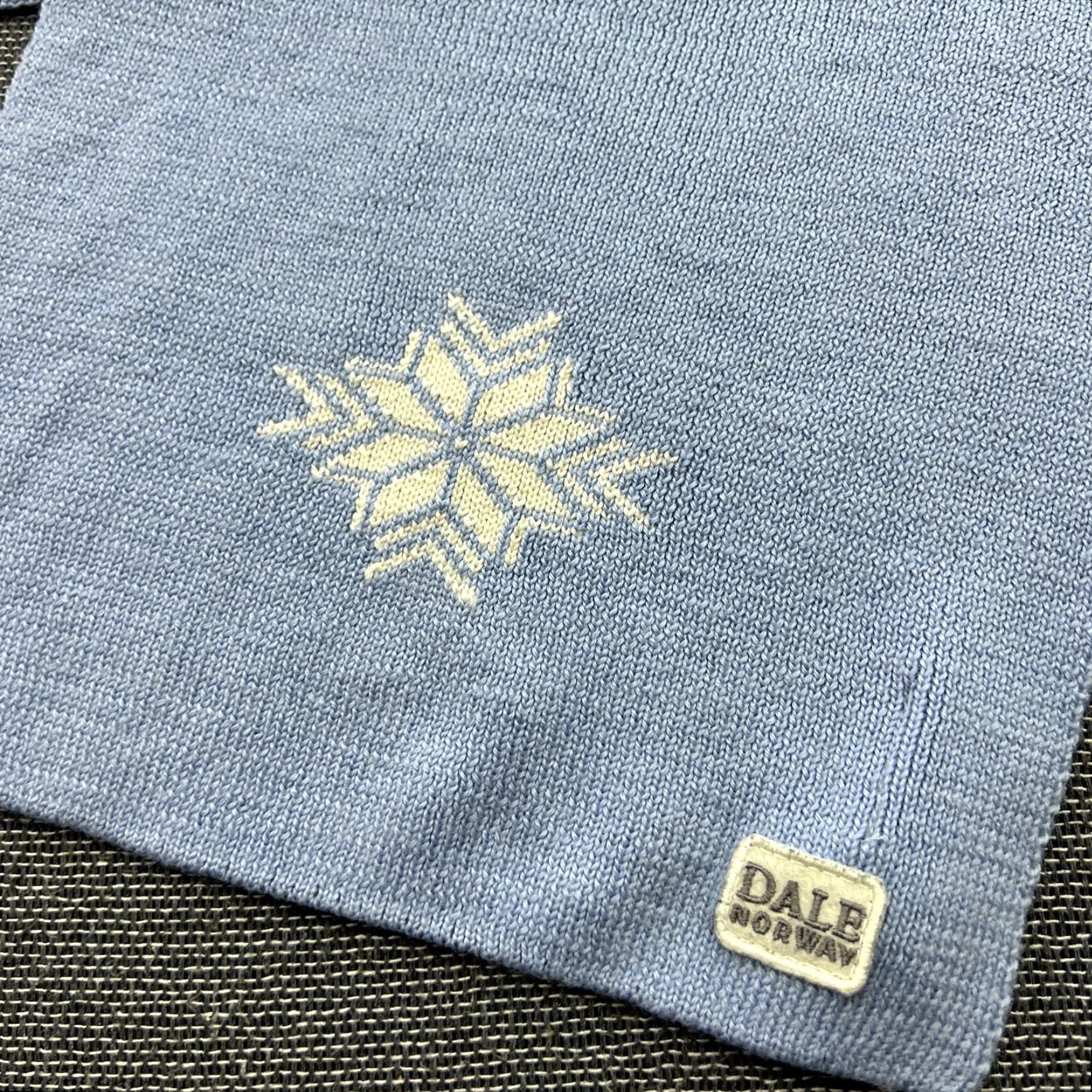 Dale Of Norway Dale of Norway 100% New Wool Scarf Blue Thermal Scarf Unisex Wool Knit Brand: Unbranded - Blue Size ONE SIZE - 4 Thumbnail
