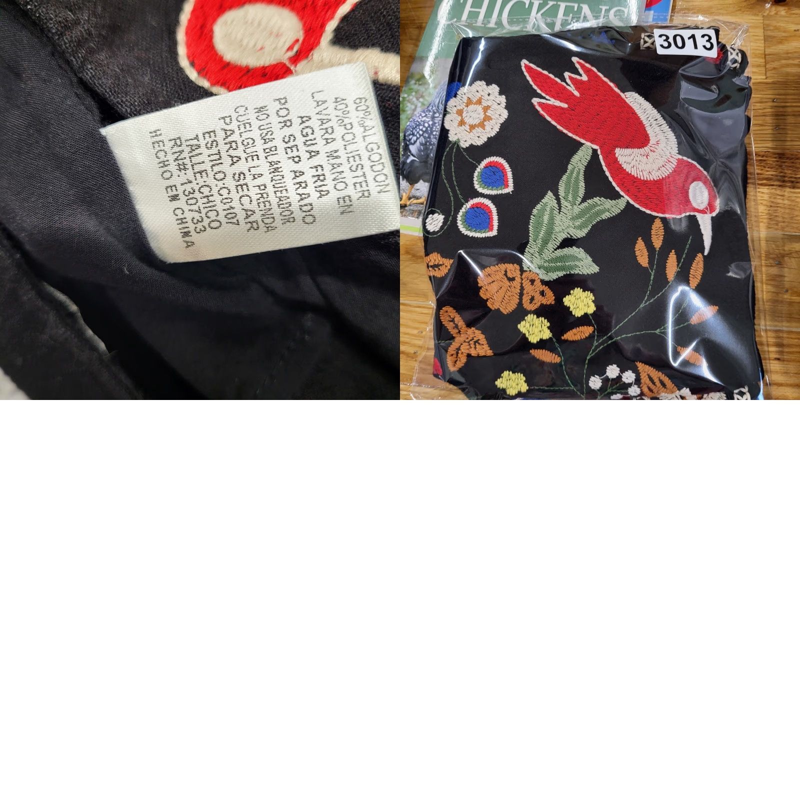 Vintage UMGEE Floral Embroidered Skirt Women’s Size Small Boho Mini Black Red Birds Skirt Mini Bohemian Festival Women Size 28" / US 6 / IT 42 - 8 Thumbnail