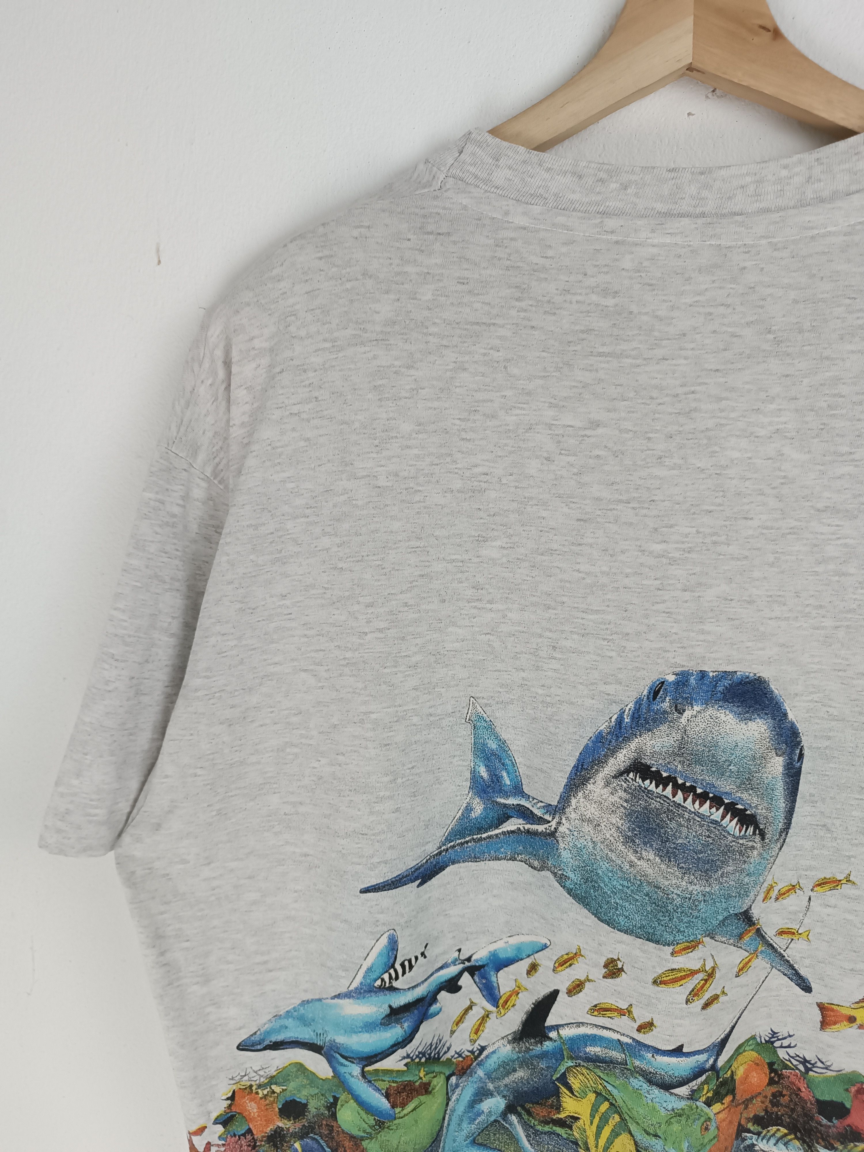 Habitat VINTAGE 90'S ST.MARTIN WEST INDIES SHARK MARINE LIFE Size US XL / EU 56 / 4 - 9 Thumbnail