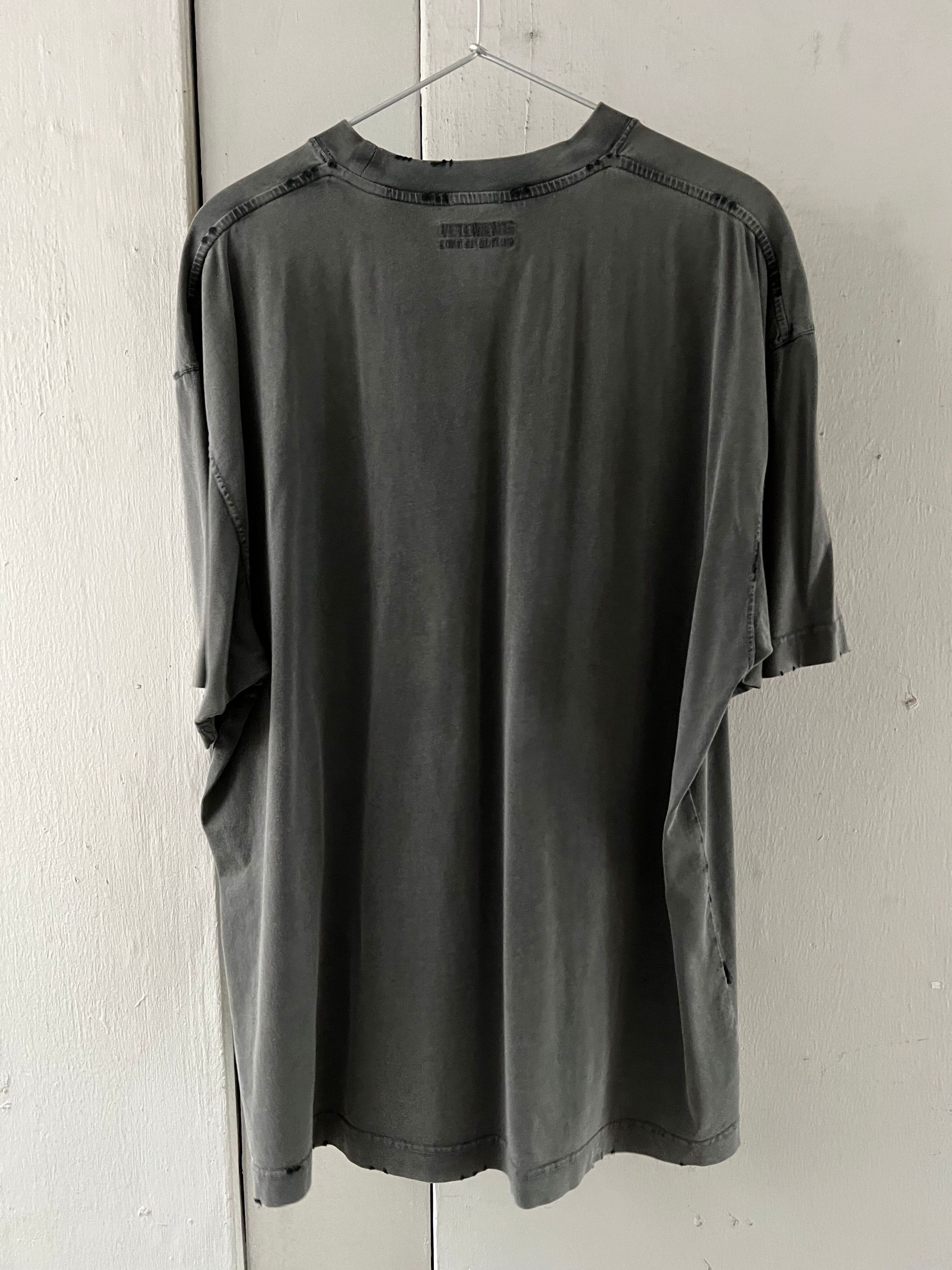 Vetements "Tease Me" Distressed oversized tee Size US XL / EU 56 / 4 - 5 Thumbnail